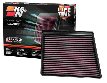 K&N Engineering K&N 2015 Jaguar F-Pace V6-3.0L F/I Left Side Replacement Drop In Air Filter 33-3075