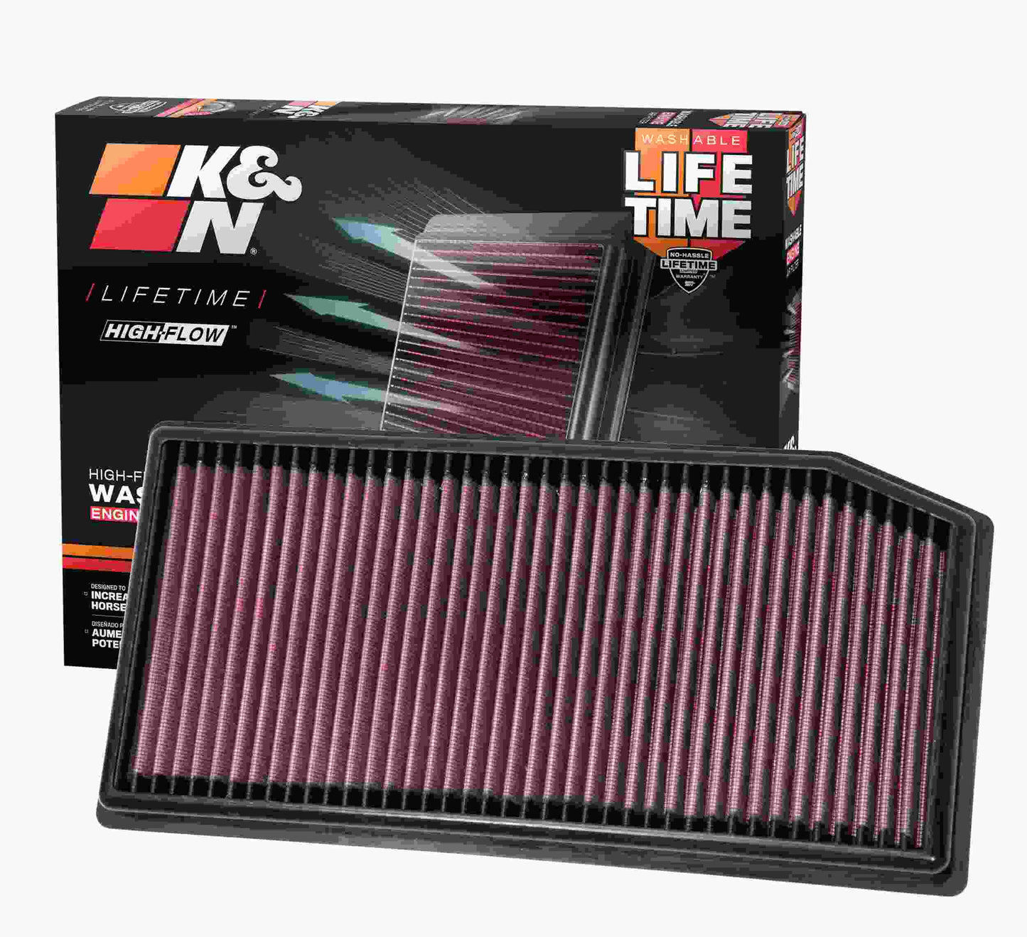 K&N Engineering K&N 2019 Mercedes Benz E350 L4-2.0L F/I Replacement Drop In Air Filter 33-3142