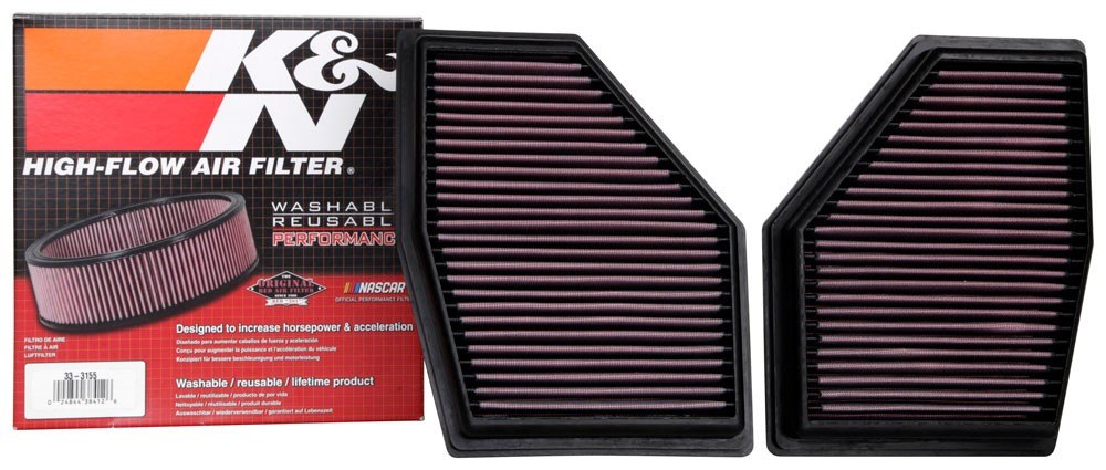 K&N Engineering K&N 2020 BMW M550i 4.4L V8 Replacement Air Filter (2 Per Box) 33-3155