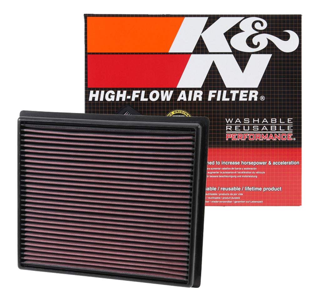 K&N Engineering K&N Replacement Panel Air Filter for Toyota 2014 Tundra 4.6L/5.7L/ 2014 Sequoia 5.7L V8 33-5017