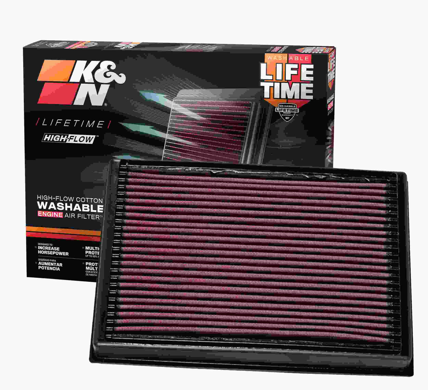 K&N Engineering K&N 2016 Nissan Titan XD V8-5.0L Replacement Drop In Air Filter 33-5048