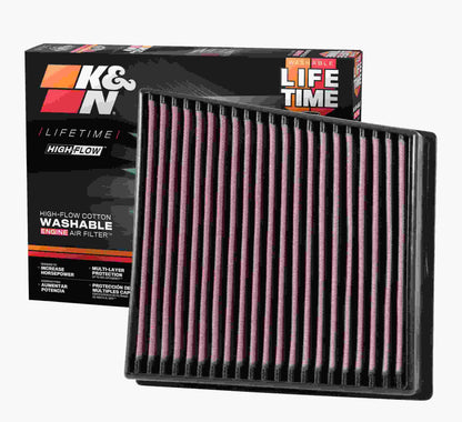 K&N Engineering K&N 2017 Chevrolet Silverado 2500HD V8-6.6L DSL Replacement Drop In Air Filter 33-5065