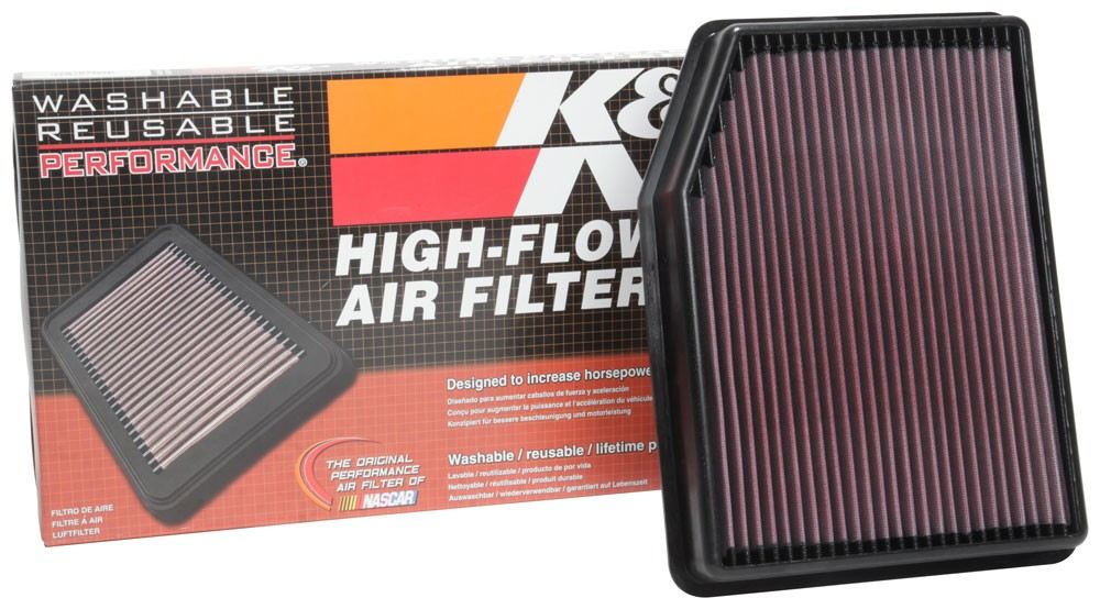 K&N Engineering K&N 2019 Chevrolet Silverado 1500 V8-5.3L F/I Drop In Air Filter 33-5083