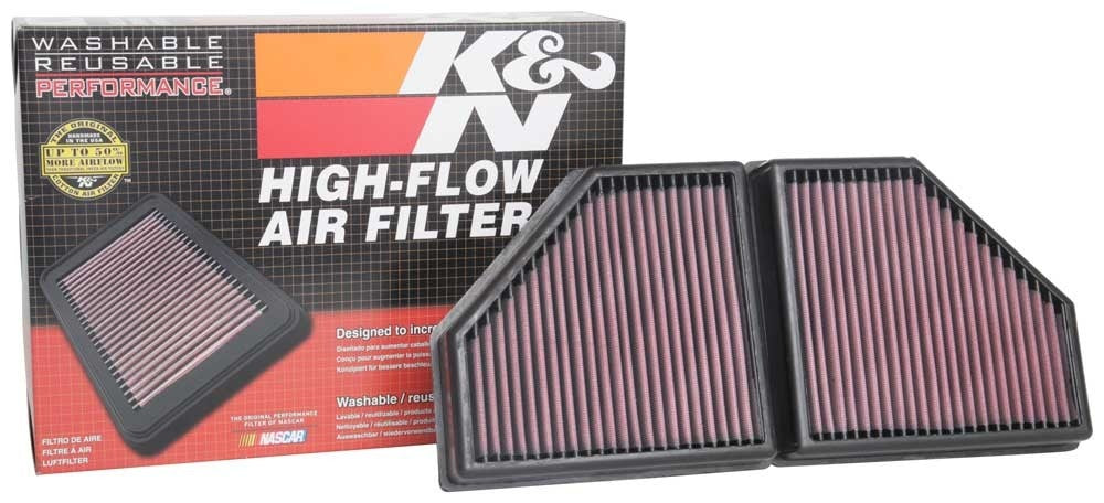 K&N Engineering K&N 16-19 BMW 750i L6-4.4L F/I Replacement Drop In Air Filter 33-5086