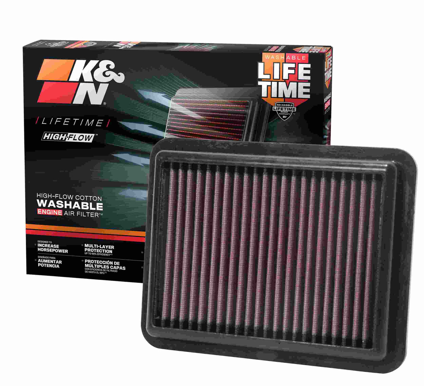 K&N Engineering K&N 2018 Nissan Kicks L4-1.6L F/I Replacement Drop In Air Filter 33-5087