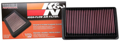 K&N Engineering K&N 2020 Jeep Wrangler V6-3.0L DSL Replacement Air Filter 33-5106