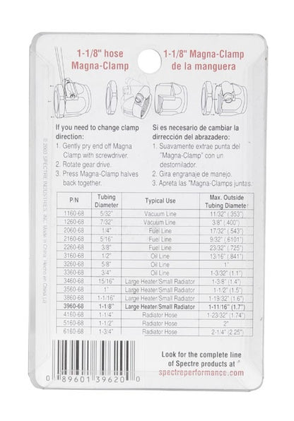 Spectre Magna-Clamp Hose Clamp 1-3/16in. - Red 3962