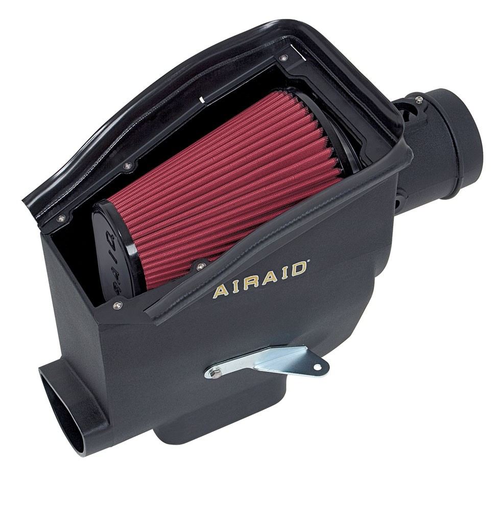 Airaid 08-10 Ford F-250/350 6.4L Power Stroke DSL MXP Intake System w/o Tube (Oiled / Red Media) 400-214-1