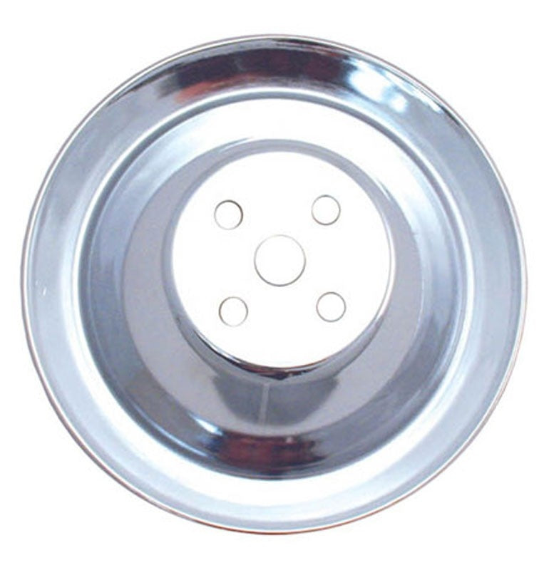 Spectre SB Chevy Single Upper Groove Short Water Pump Pulley - Chrome 4368