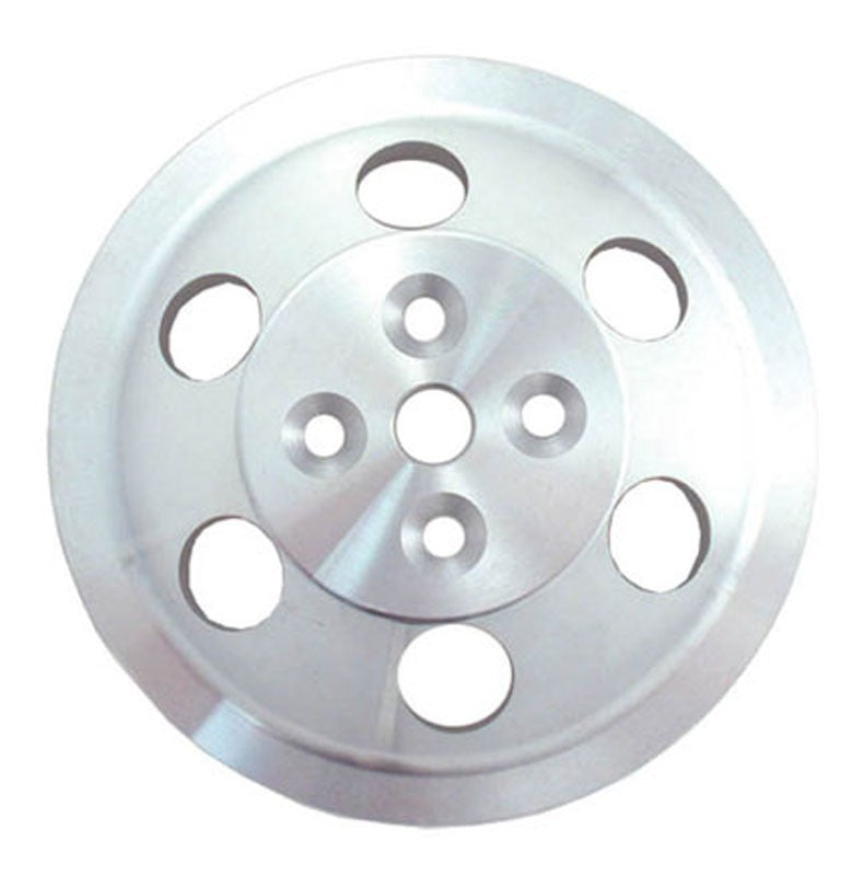 Spectre SB Chevy Double Upper Groove Short Water Pump Pulley - Aluminum 4379