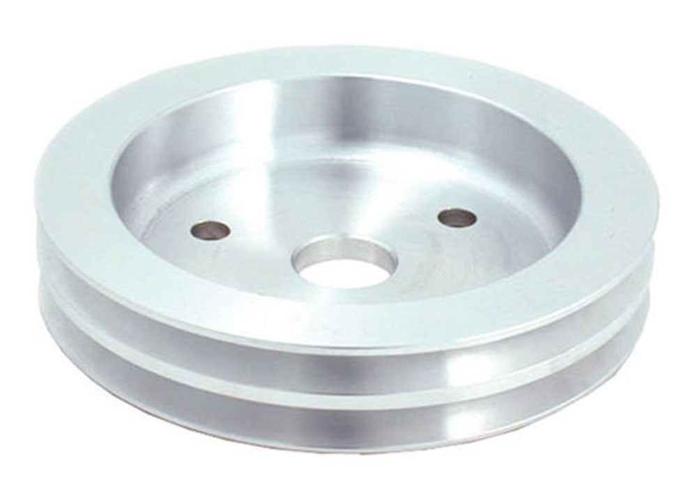 Spectre SB Chevy (w/Short Water Pump) Double Lower Groove Crankshaft Pulley - Aluminum 4399