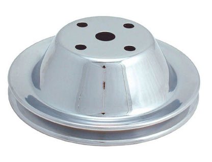 Spectre SB Chevy Single Upper Groove Long Water Pump Pulley - Chrome 4408