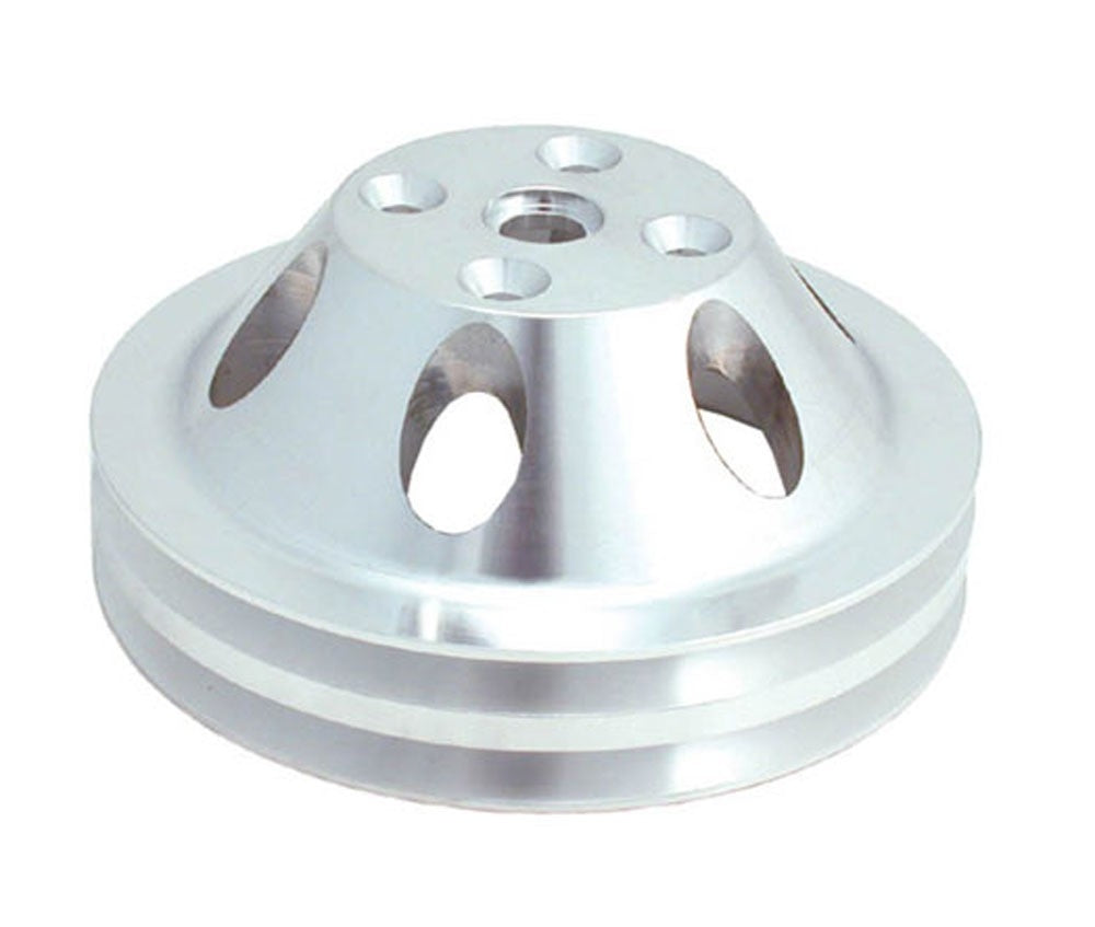 Spectre SB Chevy Double Upper Groove Long Water Pump Pulley - Aluminum 4419