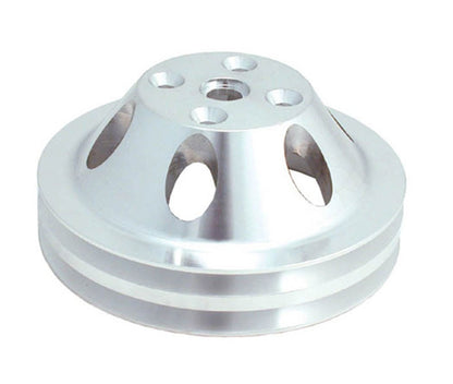 Spectre SB Chevy Double Upper Groove Long Water Pump Pulley - Aluminum 4419