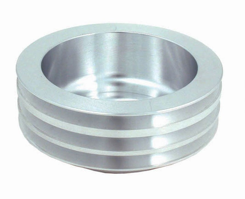 Spectre SB Chevy (w/Long Water Pump) Triple Lower Groove Crankshaft Pulley - Aluminum 4449