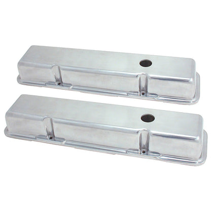 Spectre SB Chevy Short Valve Cover Set - Polished Aluminum 4996