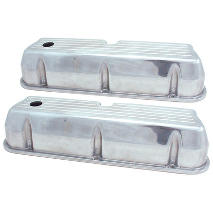 Spectre SB Ford Tall Ball Milled Valve Cover Set - Polished Aluminum 5019