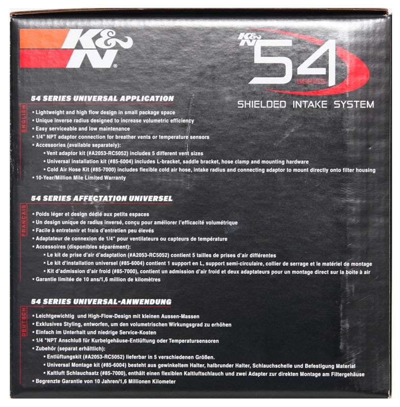 K&N Engineering K&N Orion Universal Air Cleaner Assembly 54-5000