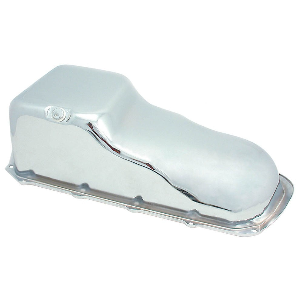 Spectre Pontiac 301-455 Oil Pan w/4 Qt. Capacity - Chrome 5497