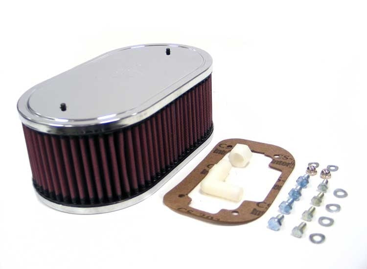 K&N Engineering K&N Custom Oval Race Filter Red 8.875in O/S L x 5.25in O/S W x 3.25in H 56-1060