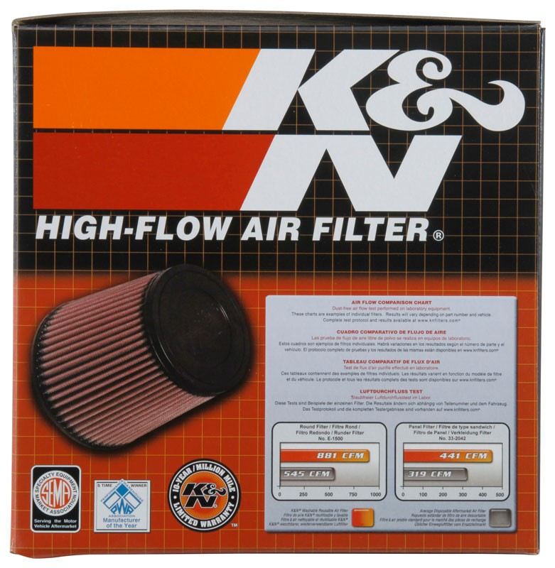 K&N Engineering K&N Custom Round Racing Assembly Red 5.875in OD x1.313in ID x 1.813in Height 56-1630