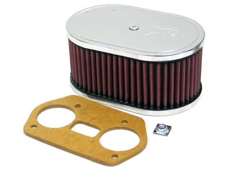 K&N Engineering K&N Custom Racing Assembly - Oval - Red - 7in O/S L x 4.5in O/S W x 3.25in H 56-1691