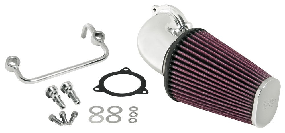 K&N Engineering K&N 08-10 Harley Davidson Touring Models Performance Intake Kit - Bright Aluminized 57-1122P