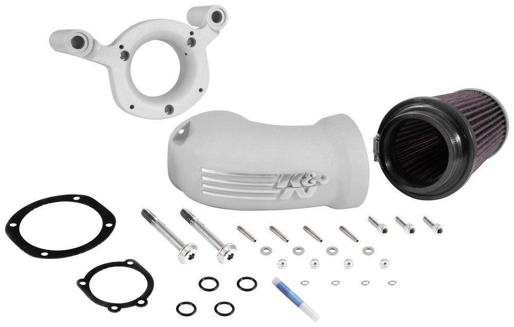 K&N Engineering K&N 08-17 Harley Davidson Touring Models Performance Air Intake System Silver 57-1134S