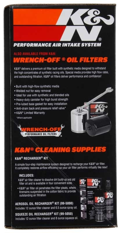 K&N Engineering K&N 08-17 Harley Davidson Touring Models Performance Air Intake System Silver 57-1134S