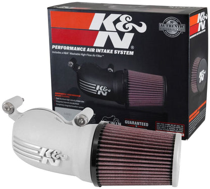 K&N Engineering K&N 08-17 Harley Davidson Touring Models Performance Air Intake System Silver 57-1134S
