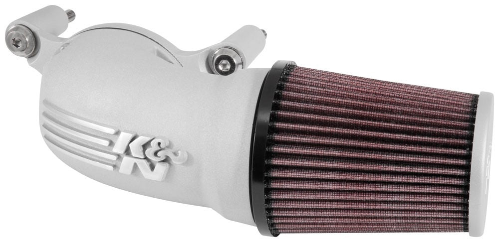 K&N Engineering K&N 01-17 Harley Davidson Softail / Dyna FI Performance Air Intake System Silver 57-1137S
