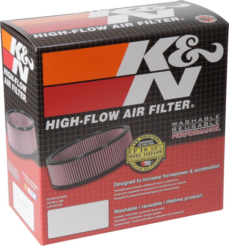 K&N Engineering K&N 2-5/8in Flange 7in Diameter 3in Height Round Air Filter Assembly w/ Vent 60-1030