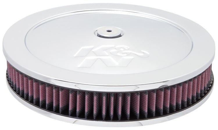 K&N Engineering K&N 5 1/8in Flange 11in OD 3 1/4in Height w/ Vent Custom Air Cleaner Assembly 60-1170