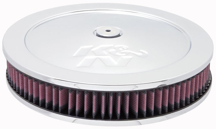 K&N Engineering K&N 5 1/8in Flange 11in OD 3 1/4in Height w/ Vent Custom Air Cleaner Assembly 60-1170