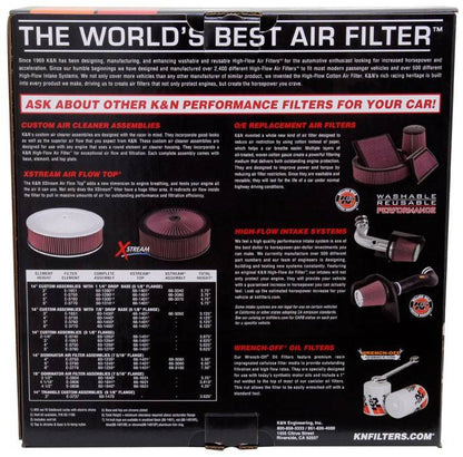 K&N Engineering K&N 5-1/8 Flg.14ind 1-1/2ino/S Flat Base 60-1420