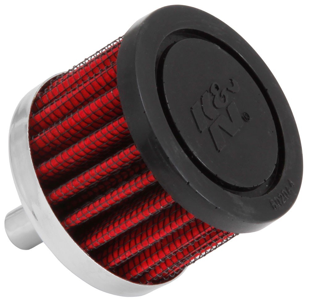 K&N Engineering K&N Steel Base Crankcase Vent Filter 0.375in Vent OD x 2in OD x 1.5in Height 62-1000