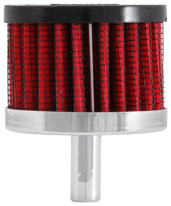 K&N Engineering K&N Steel Base Crankcase Vent Filter 0.375in Vent OD x 2in OD x 1.5in Height 62-1000