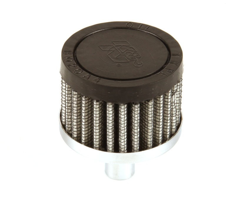 K&N Engineering K&N Steel Base Crankcase Vent Filter .5in Vent OD x 2in OD x 1.5in Height 62-1010