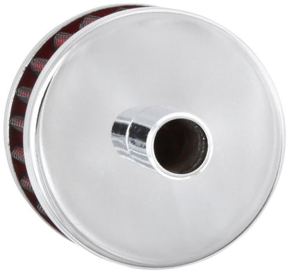K&N Engineering K&N Steel Base Chrome Top Crankcase Vent Filter 1/2in. Vent / 2in. OD / 1-1/2in. Height 62-1015