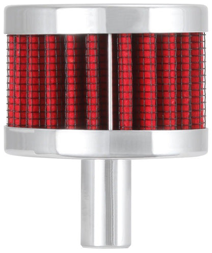 K&N Engineering K&N Steel Base Chrome Top Crankcase Vent Filter 1/2in. Vent / 2in. OD / 1-1/2in. Height 62-1015