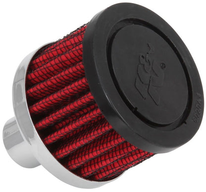 K&N Engineering K&N Steel Base Crankcase Vent Filter .75in Vent OD x 2in OD x 1.5in Height 62-1030