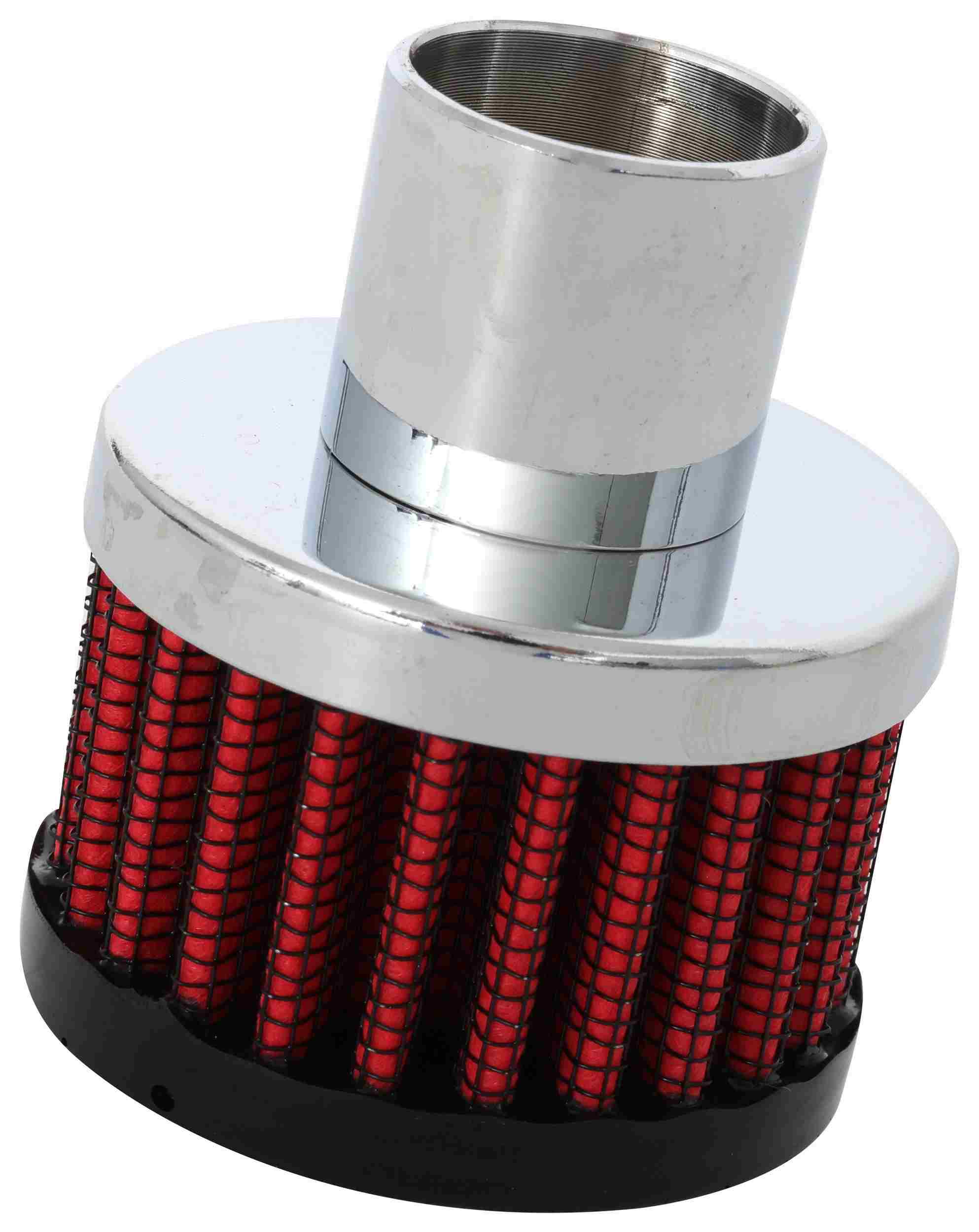 K&N Engineering K&N Steel Base Crankcase Vent Filter/Breather 1in Vent OD x 2in OD x 1.5in Height 62-1040