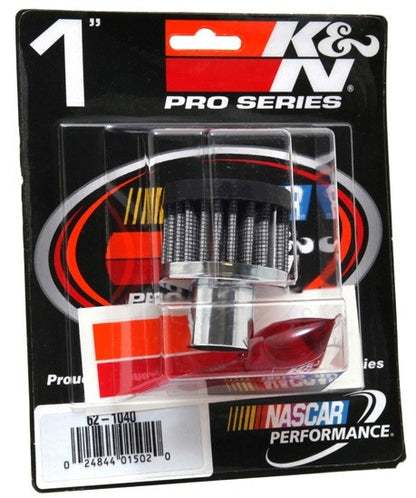 K&N Engineering K&N Steel Base Crankcase Vent Filter/Breather 1in Vent OD x 2in OD x 1.5in Height 62-1040
