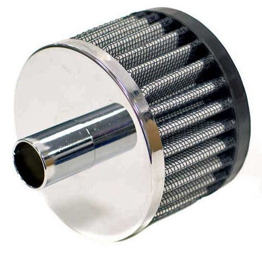 K&N Engineering K&N Steel Base Crankcase Vent Filter 3/4in Vent OD x 3in OD x 2in Height 62-1070