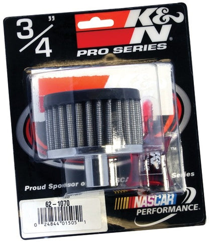 K&N Engineering K&N Steel Base Crankcase Vent Filter 3/4in Vent OD x 3in OD x 2in Height 62-1070