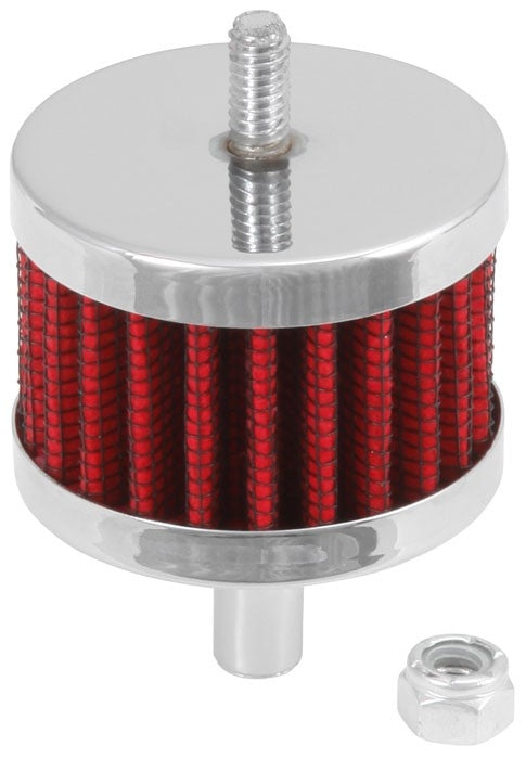 K&N Engineering K&N Steel Base Crankcase Vent Filter 3/8in OD Tube  2in OD 1-1/2in Height 62-1090