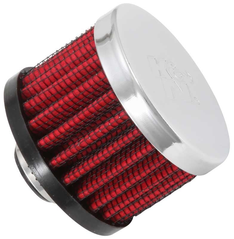 K&N Engineering K&N Clamp On Rubber Base Crankcase Vent Filter 0.375in Flange ID x 2in OD x 1.5in Height 62-1320