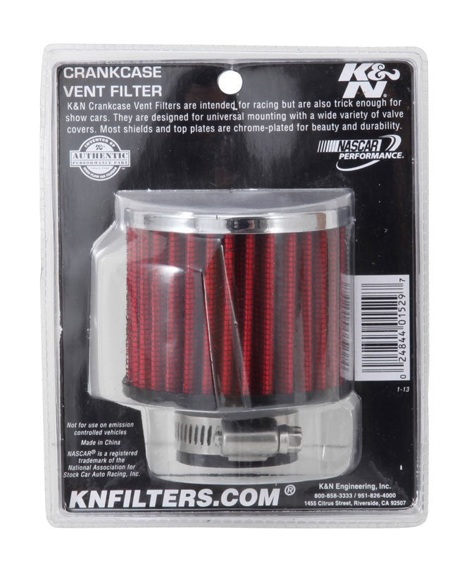 K&N Engineering K&N 1.25in Flange ID x 3in OD x 2.5in H Rubber Base Crankcase Vent Filter 62-1390