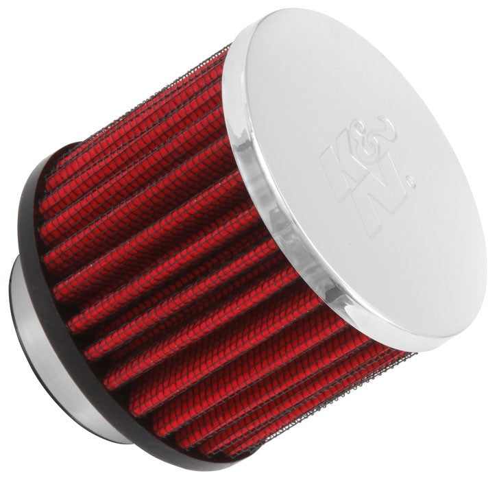 K&N Engineering K&N 1.5in Flange ID x 3in OD x 2.5in H Chrome Finish Rubber Base Crankcase Vent Filter 62-1460