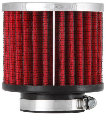 K&N Engineering K&N 1.5in Flange ID x 3in OD x 2.5in H Chrome Finish Rubber Base Crankcase Vent Filter 62-1460